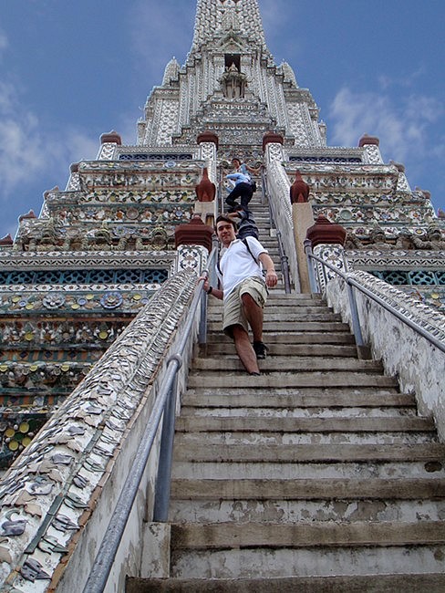 Le Wat Arun, accessible en bateau