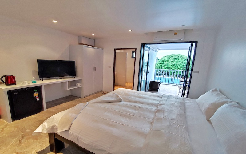 logement confort camp d'entrainement au muay thai sur une ile en Thailande