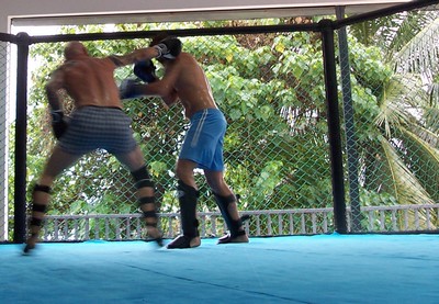 Entrainement de MMA à Koh Samui, Thaïlande