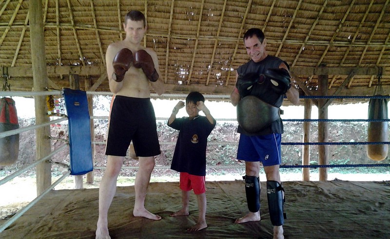 Stagaire de stage de muay thai