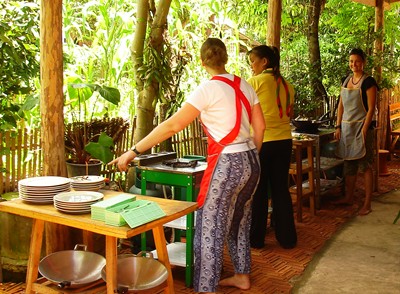 Cours de cuisine thai en Thailande