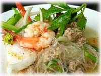 Salade epicee de vermicelles aux crevettes