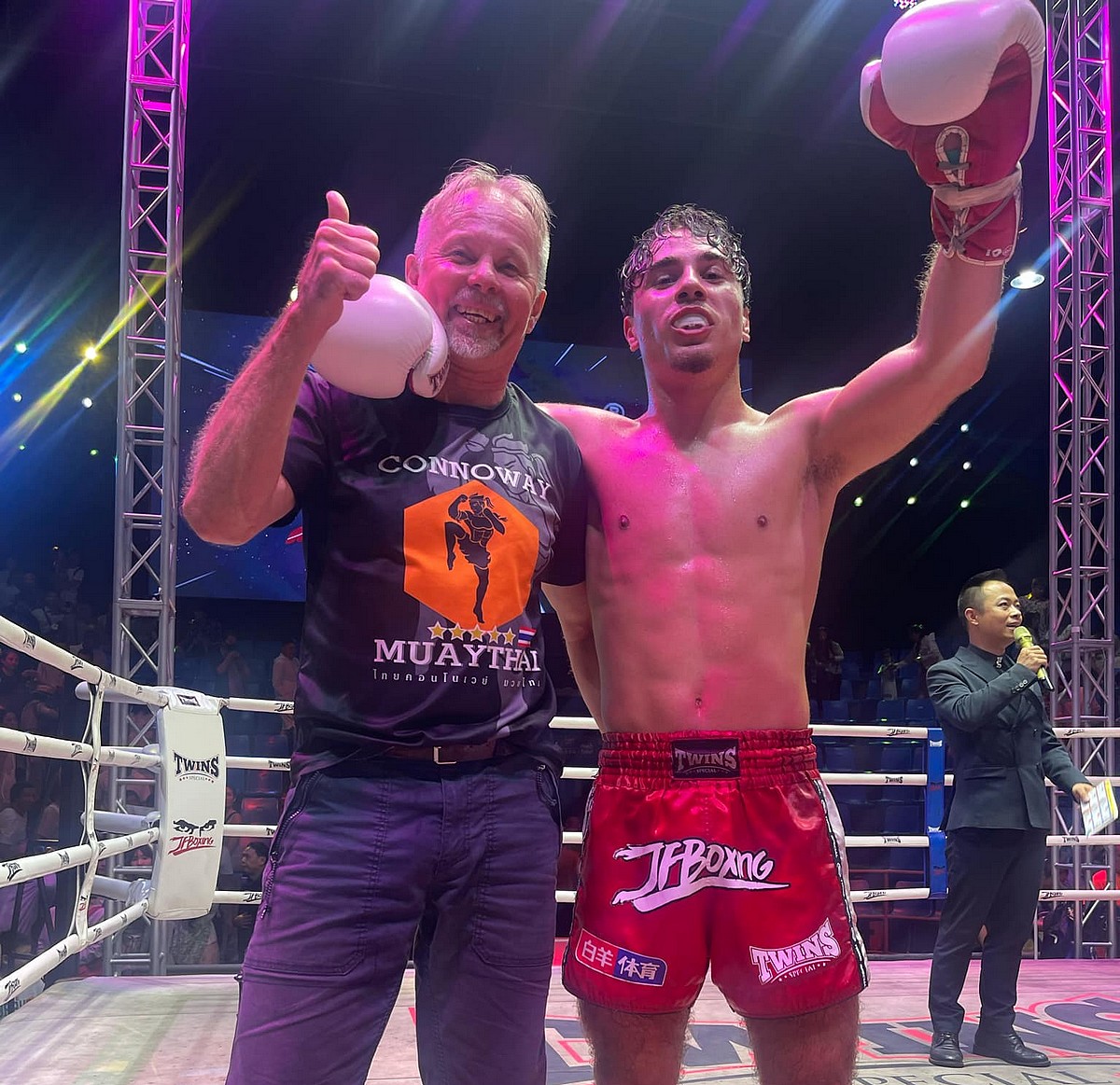 Combattant de boxe thaï à Ban Phe