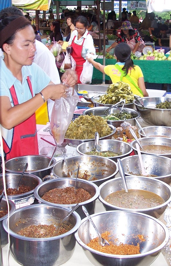 Marché alimentaire en Thaïlande