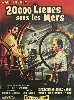 Affiche de 20 000 lieues sous les mers