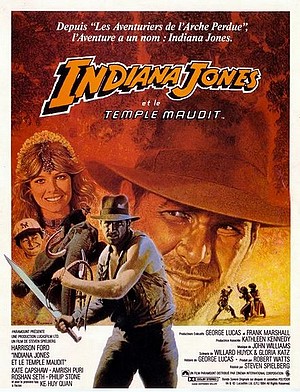 Affiche de Indiana Jones et le temple maudit