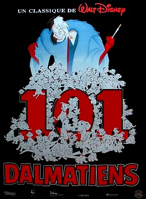 Affiche des 101 dalmatiens reprise de 1995