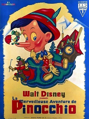 affiche du Pinocchio de Disney