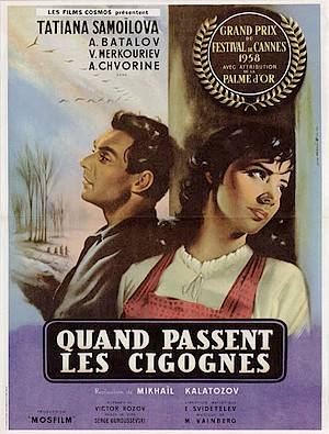 Affiche de Quand passent les cigognes