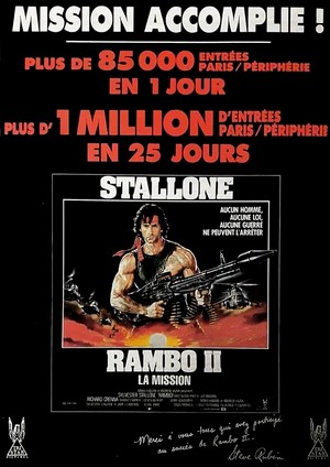 Affiche de Rambo II, la mission